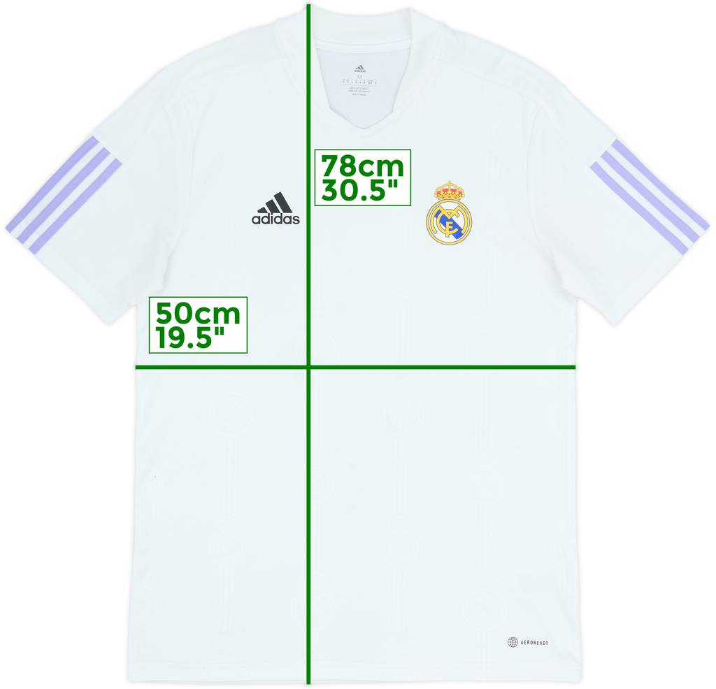 2022-23 Real Madrid adidas Training Shirt - 6/10 - (M)