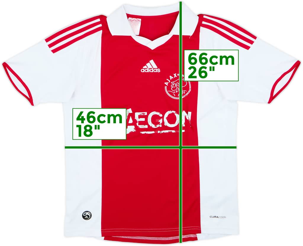 2009-10 Ajax Home Shirt - 4/10 - (L.Boys)