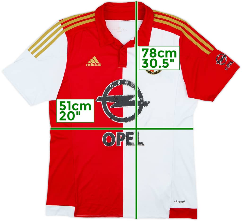 2015-16 Feyenoord Home Shirt - 4/10 - (L)
