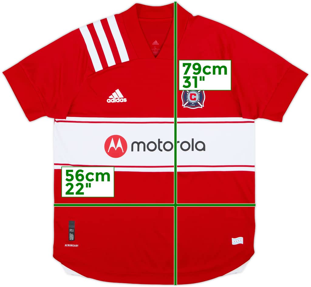 2020 Chicago Fire Authentic Home Shirt - 8/10 - (L)