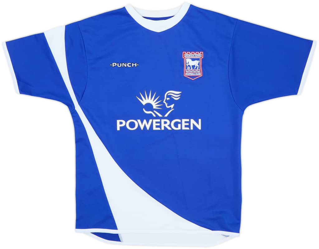 2005-07 Ipswich Home Shirt - 8/10 - (15-16 Years)