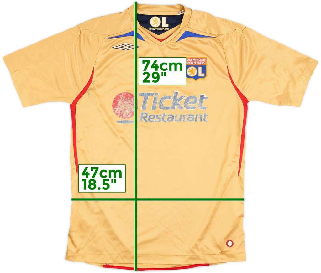 2007-08 Lyon Away Shirt - 4/10 - (M)