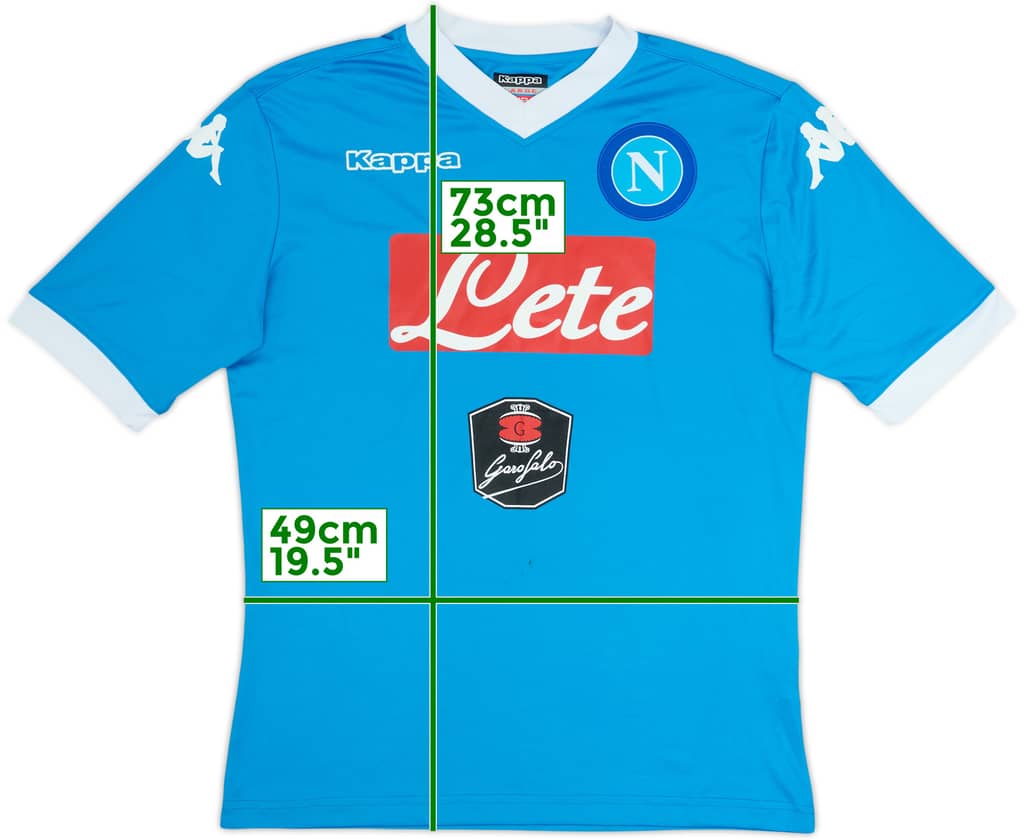 2015-16 Napoli Basic Home Shirt - 7/10 - (L)