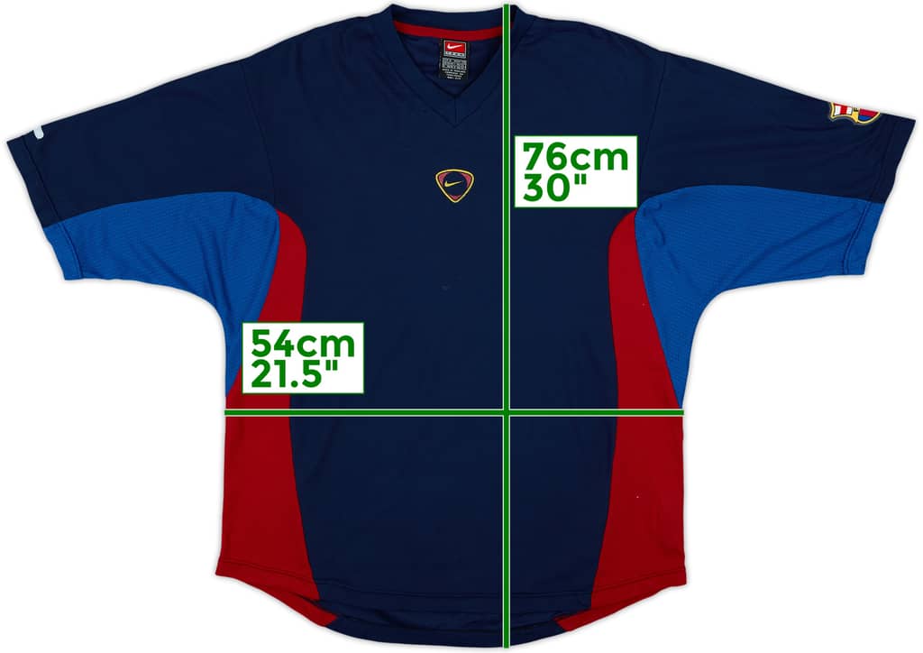 2000-01 Barcelona Nike Training Shirt - 6/10 - (M)