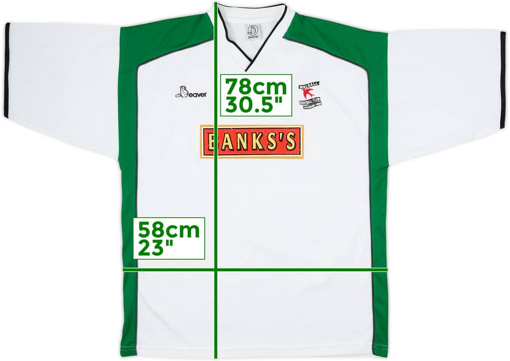 2001-02 Walsall Away Shirt - 9/10 - (L)