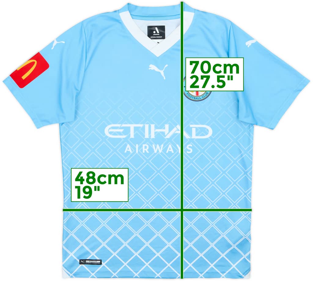 2023-24 Melbourne City Home Shirt - 6/10 - (M)