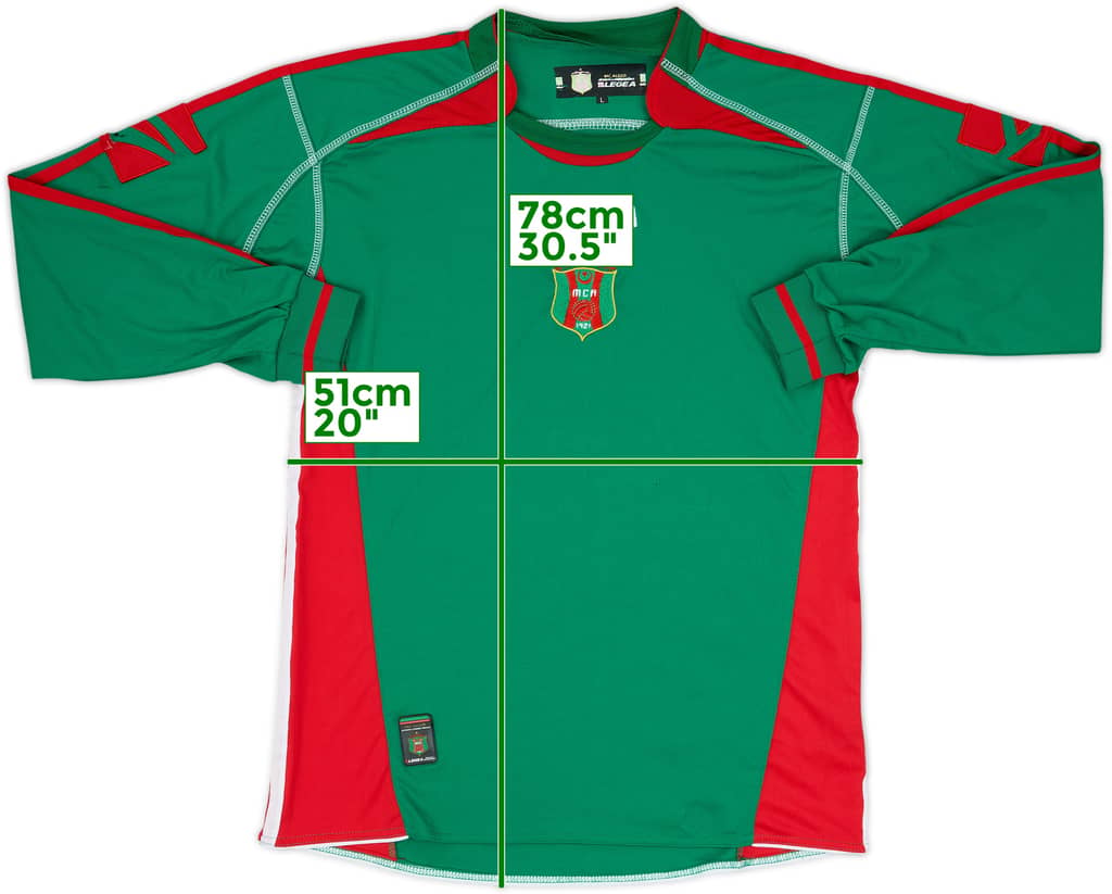 2007-08 MC Algers (Mouloudia) Home L/S Shirt - 5/10 - (L)