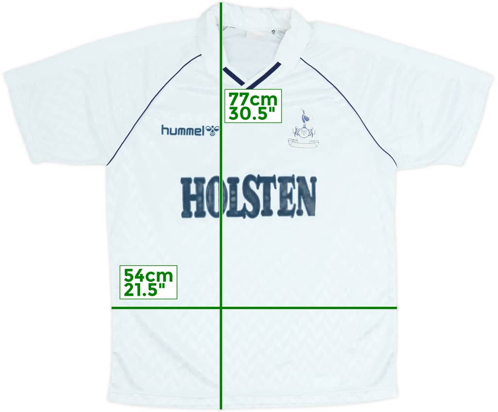 1987-89 Tottenham Home Shirt - 7/10 - (L)