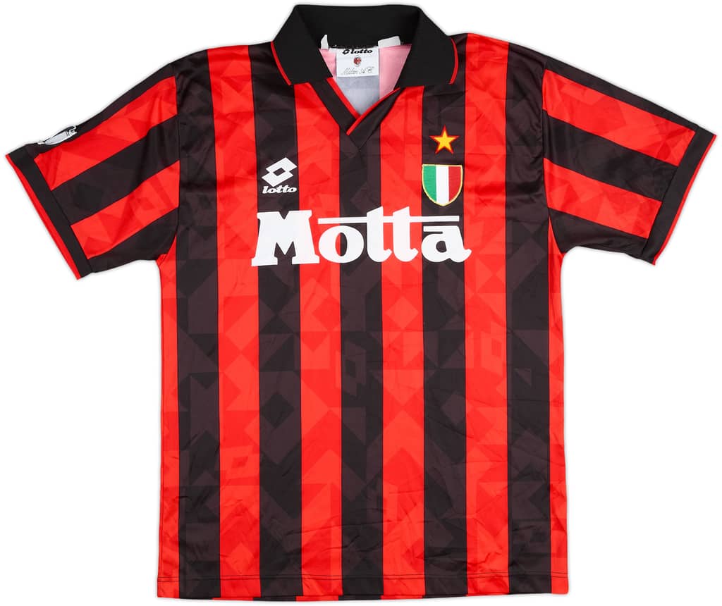 1993-94 AC Milan Home Shirt - 8/10 - (M)