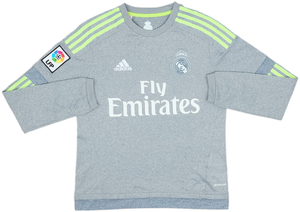 2015-16 Real Madrid Away L/S Shirt - 8/10 - (L.Boys)