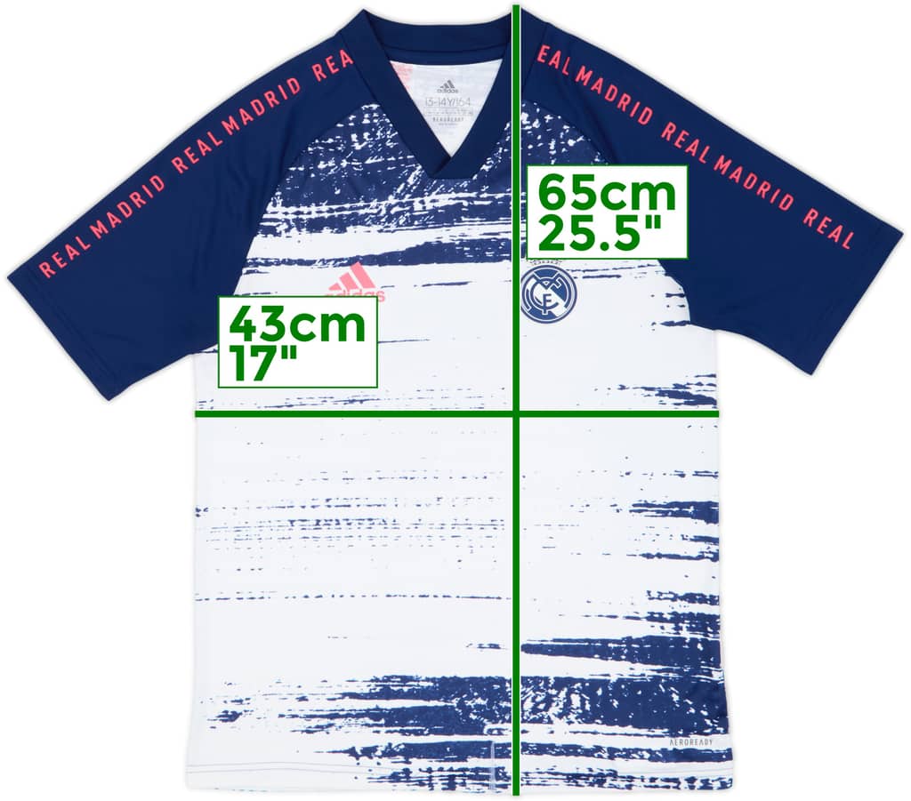 2020-21 Real Madrid adidas Training Shirt - 10/10 - (L.Boys)