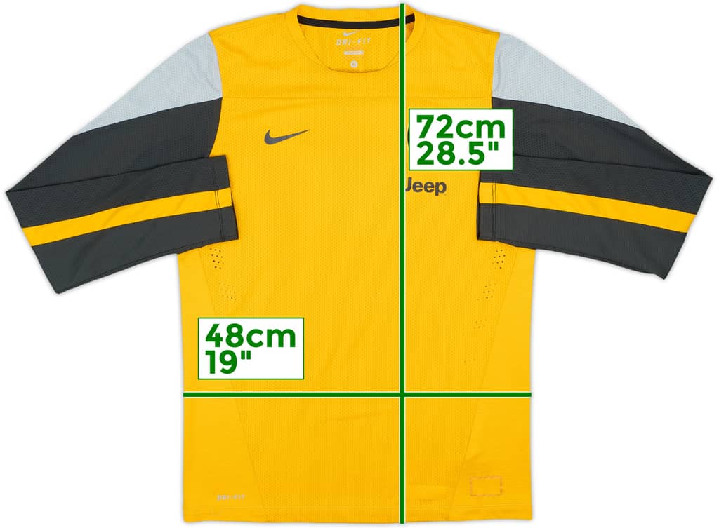 2013-14 Juventus Nike Pre-Match Training L/S Shirt - 6/10 - (M)