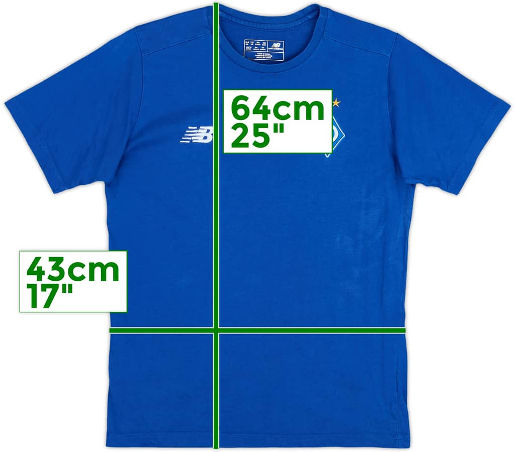 2018-19 Dynamo Kiev New Balance Cotton Tee - 6/10 - (14-16 Years)
