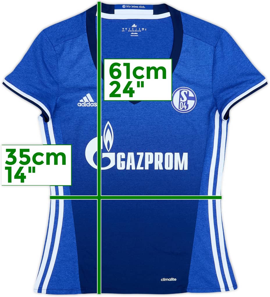 2016-18 Schalke Home Shirt - 8/10 - (Women's S)