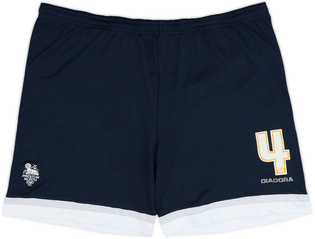 2007-08 Preston North End Player Issue Home Shorts #4 - 6/10 - (L)
