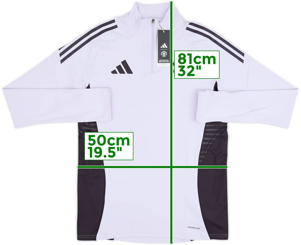 2025-26 Manchester United adidas 1/4 Zip Training Top (M)