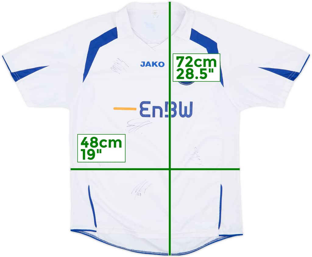 2006-07 Karlsruher 'Signed' Away Shirt - 6/10 - (M)
