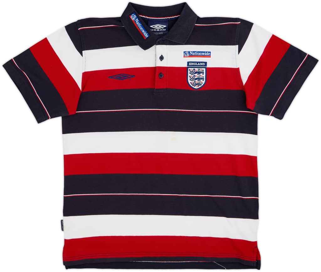 2002-04 England Umbro Polo Shirt - 7/10 - (M)