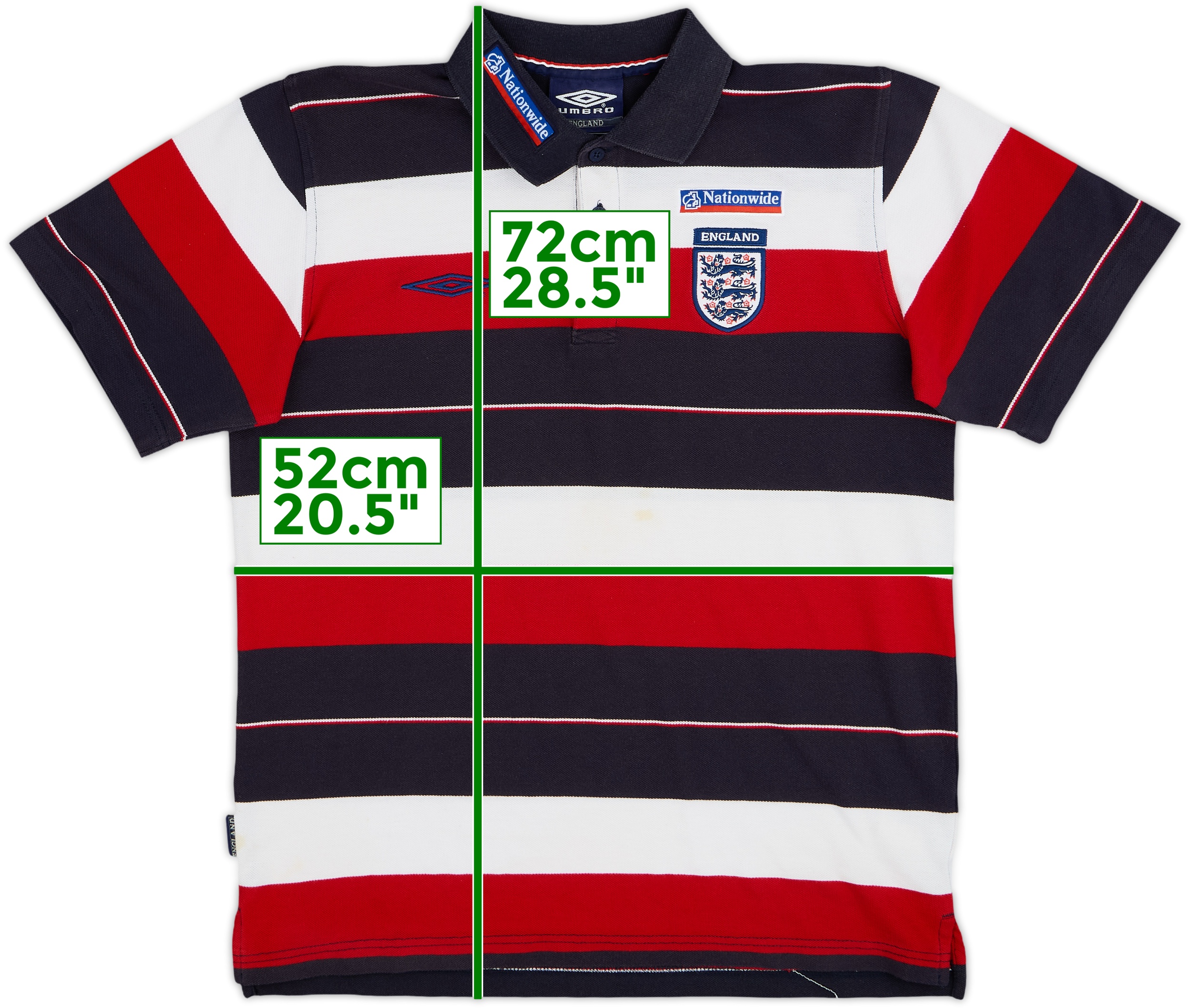 2002-04 England Umbro Polo Shirt - 7/10 - (M)