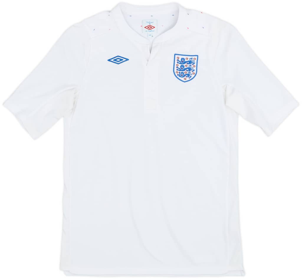 2010-11 England Home Shirt - 9/10 - (L.Boys)