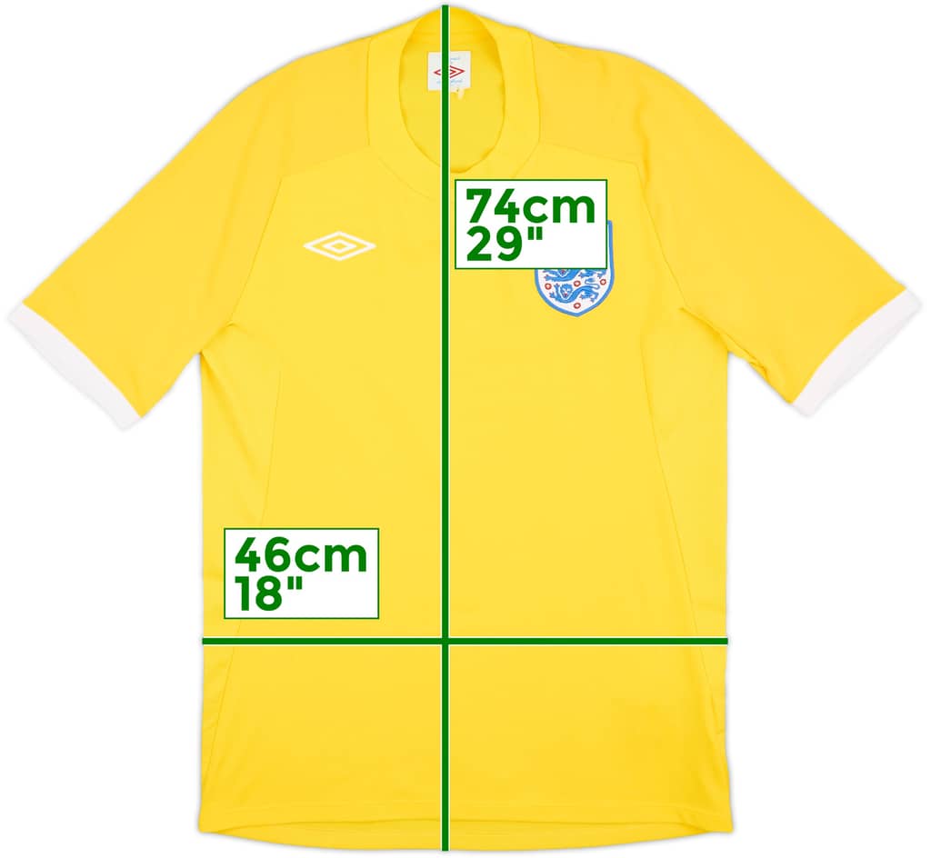 2010-11 England S/S GK Shirt - 9/10 - (M)