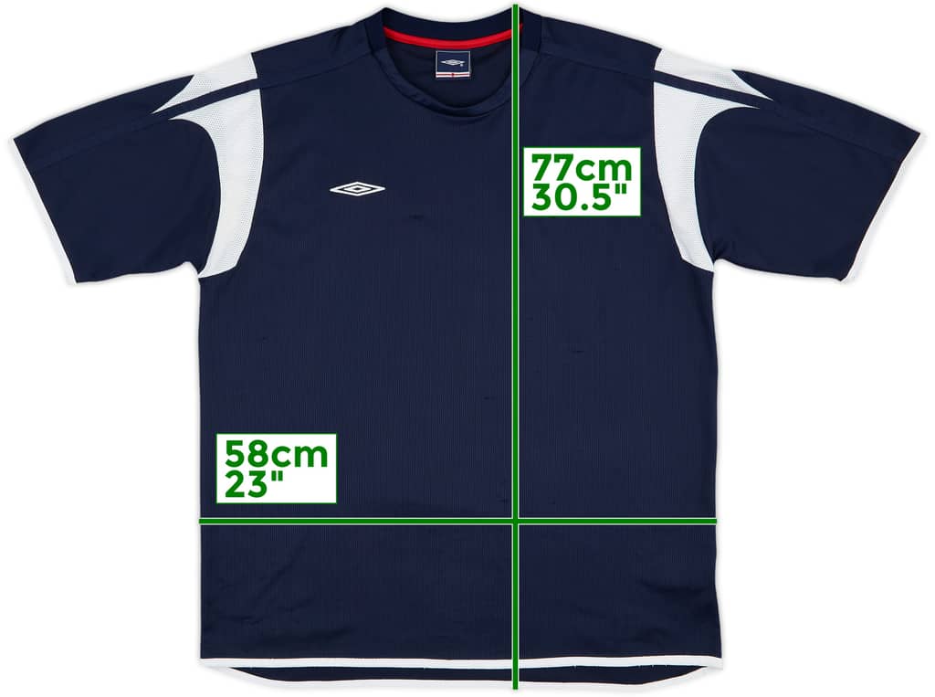 2005-06 England Umbro Training Shirt - 7/10 - (XL)