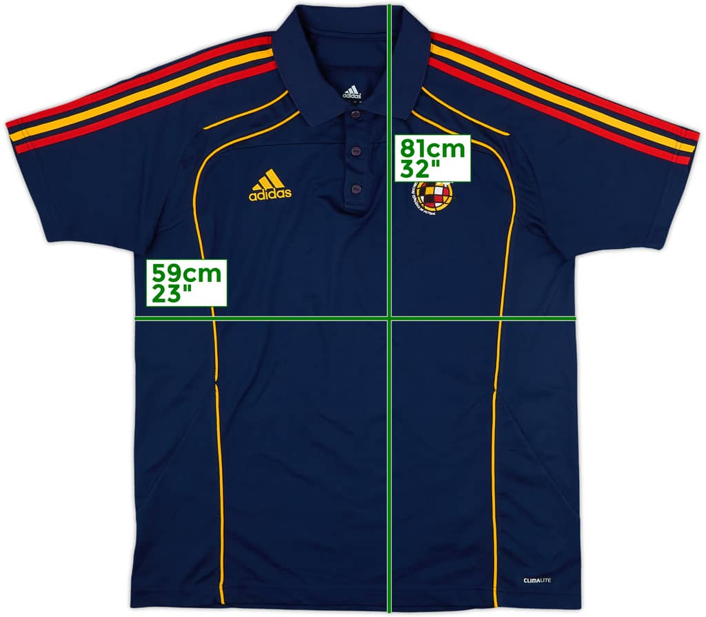 2010-12 Spain adidas Polo Shirt - 10/10 - (XL)