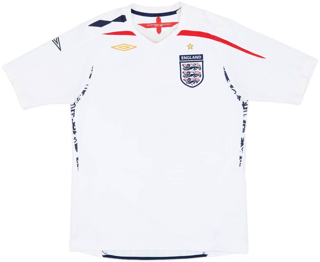2007-09 England Home Shirt - 5/10 - (M)