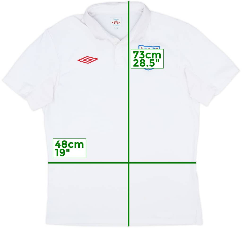 2009-10 England Home Shirt - 7/10 - (L)