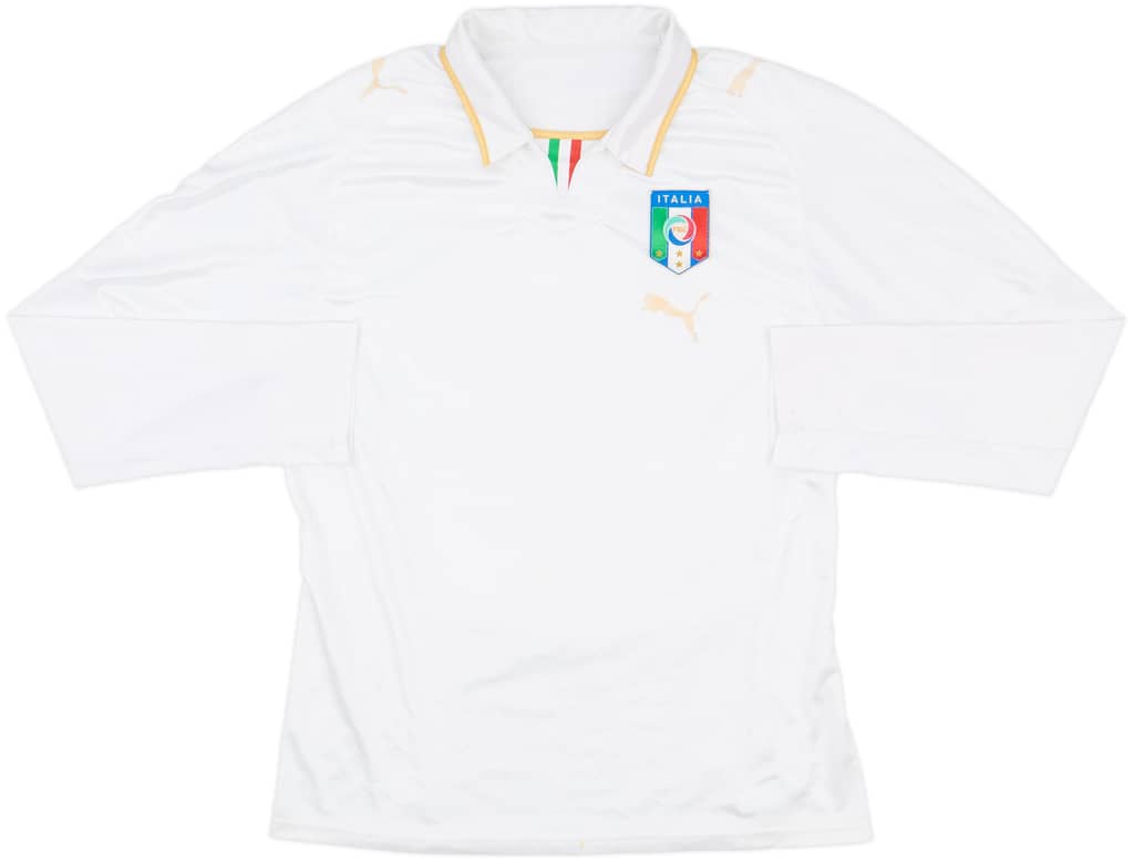2007-08 Italy Away L/S Shirt - 4/10 - (S)