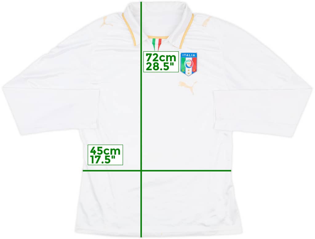 2007-08 Italy Away L/S Shirt - 4/10 - (S)