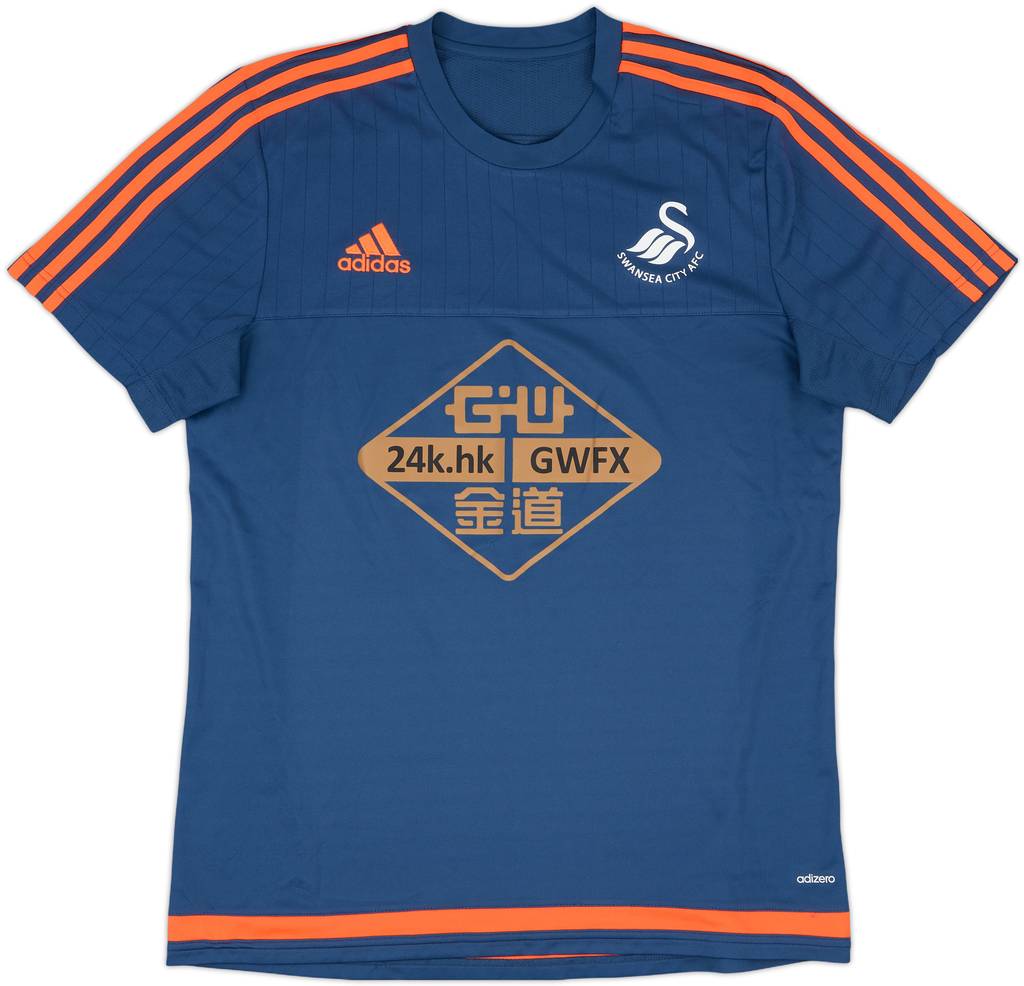 2015-16 Swansea adidas Training Shirt - 9/10 - (L)