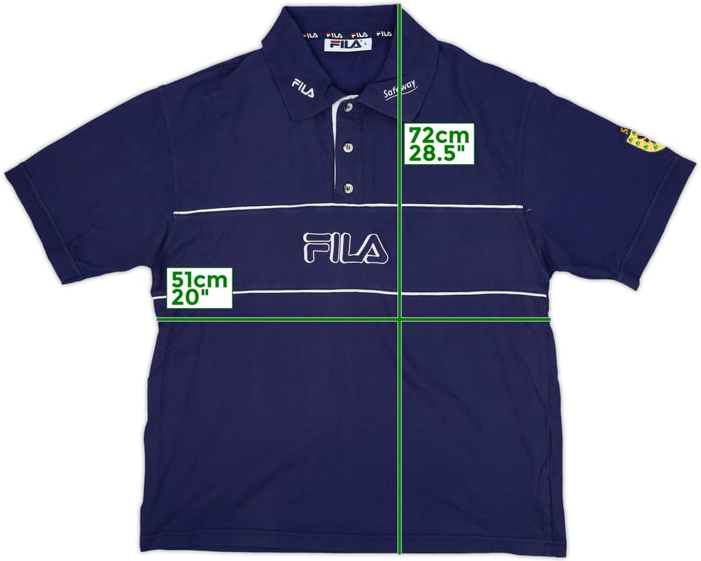 2000-02 Scotland Fila Polo Shirt - 8/10 - (L)