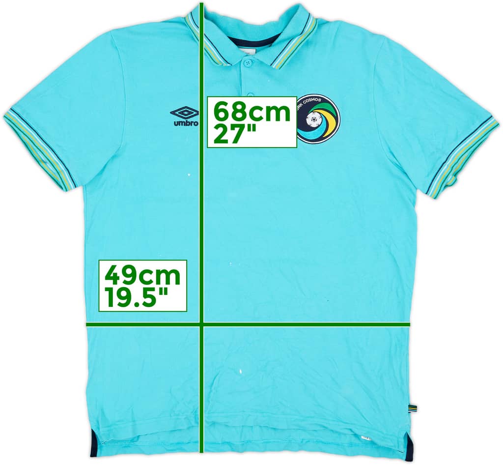 2010-12 New York Cosmos Umbro Polo Shirt - 9/10 - (L)