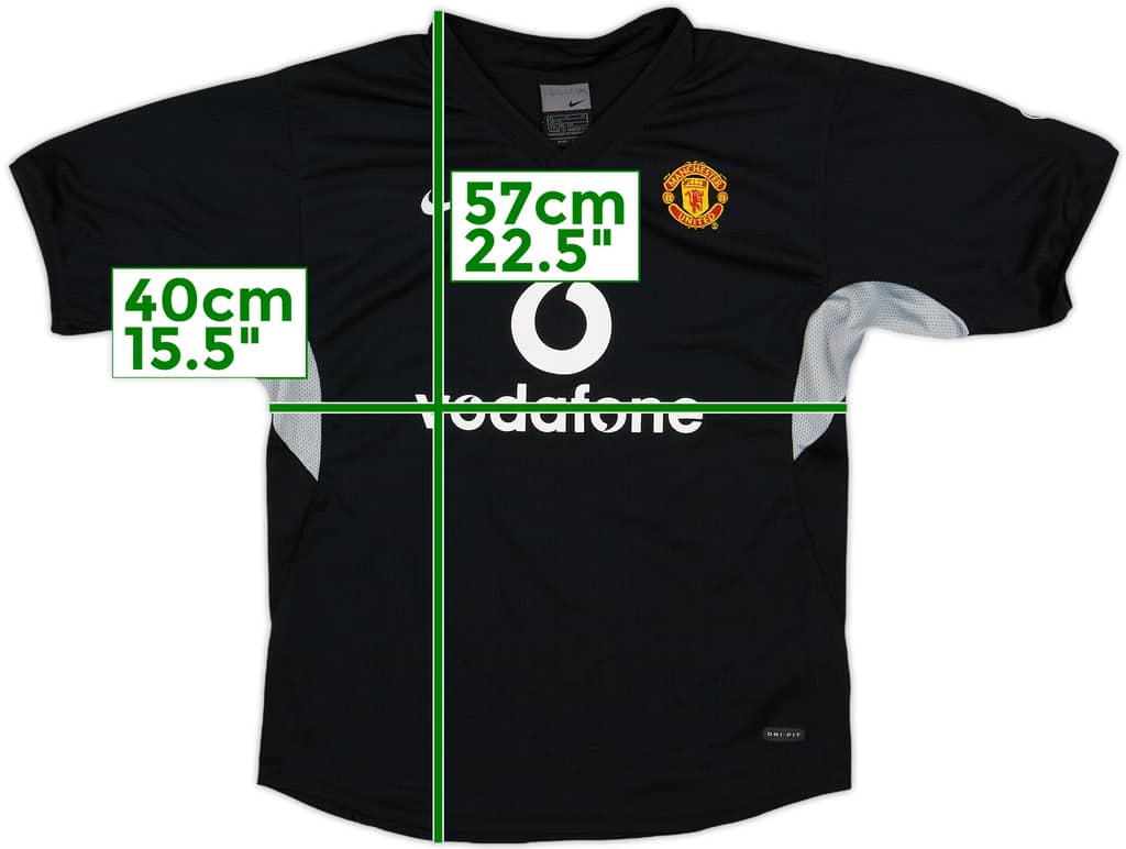 2003-04 Manchester United Nike Training Shirt - 8/10 - (M.Boys)