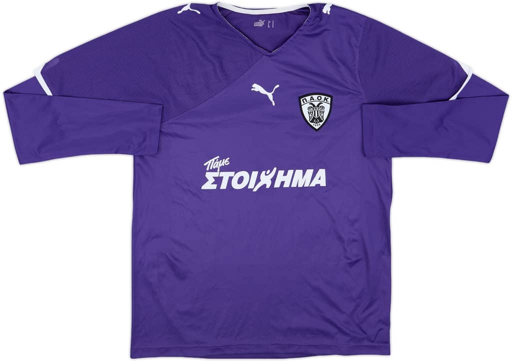2010-11 PAOK Third L/S Shirt - 8/10 - (L)