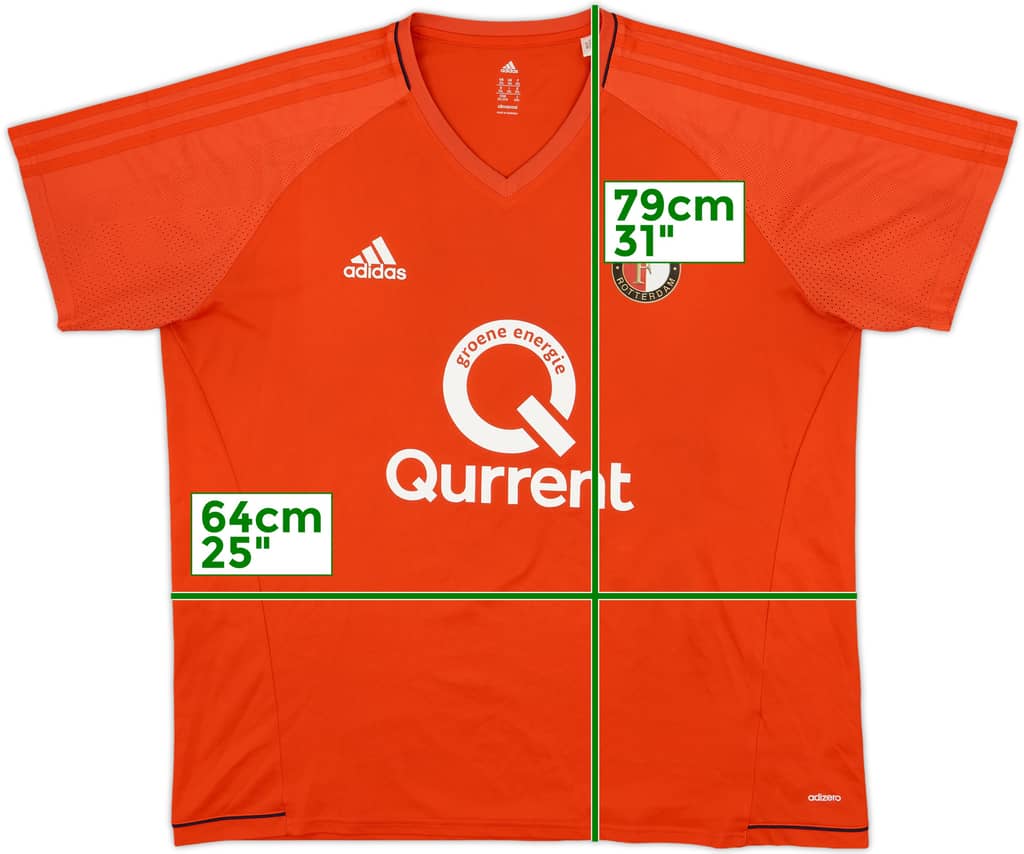 2017-18 Feyenoord adizero Training Shirt - 8/10 - (XXL)