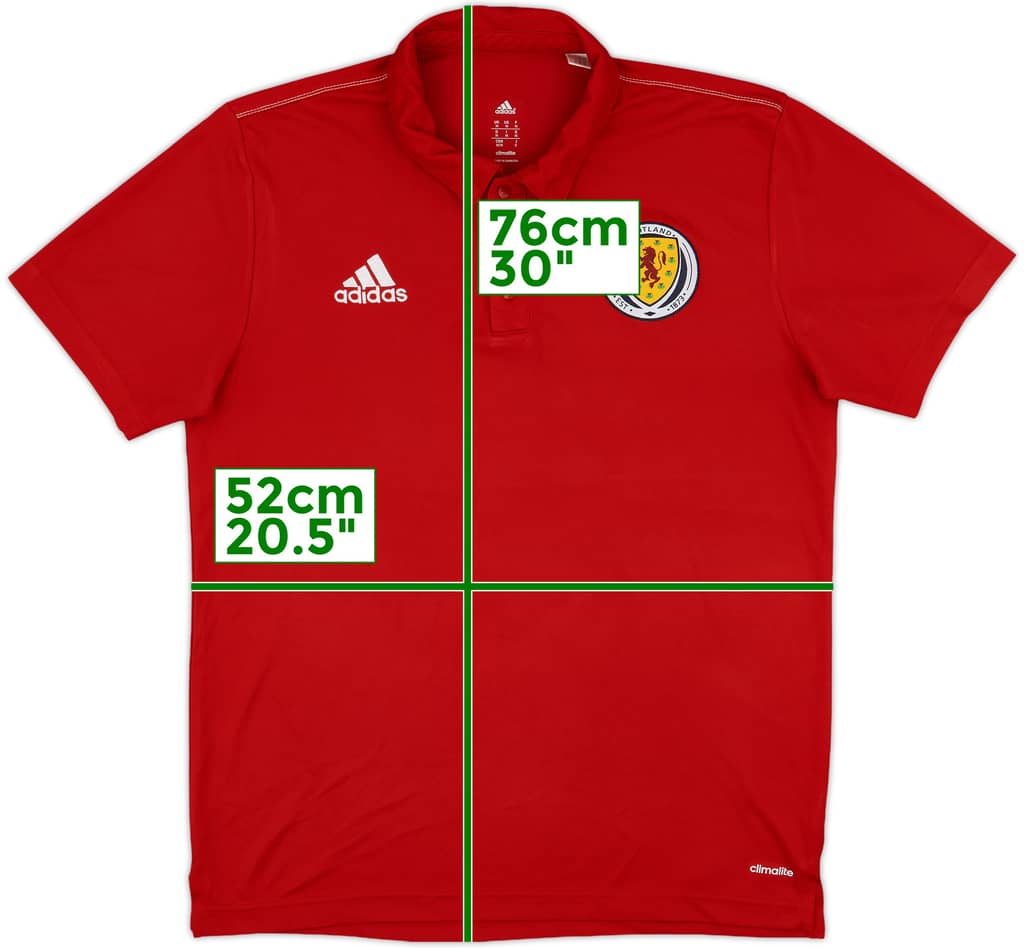 2016-17 Scotland adidas Polo Shirt - 7/10 - (M)