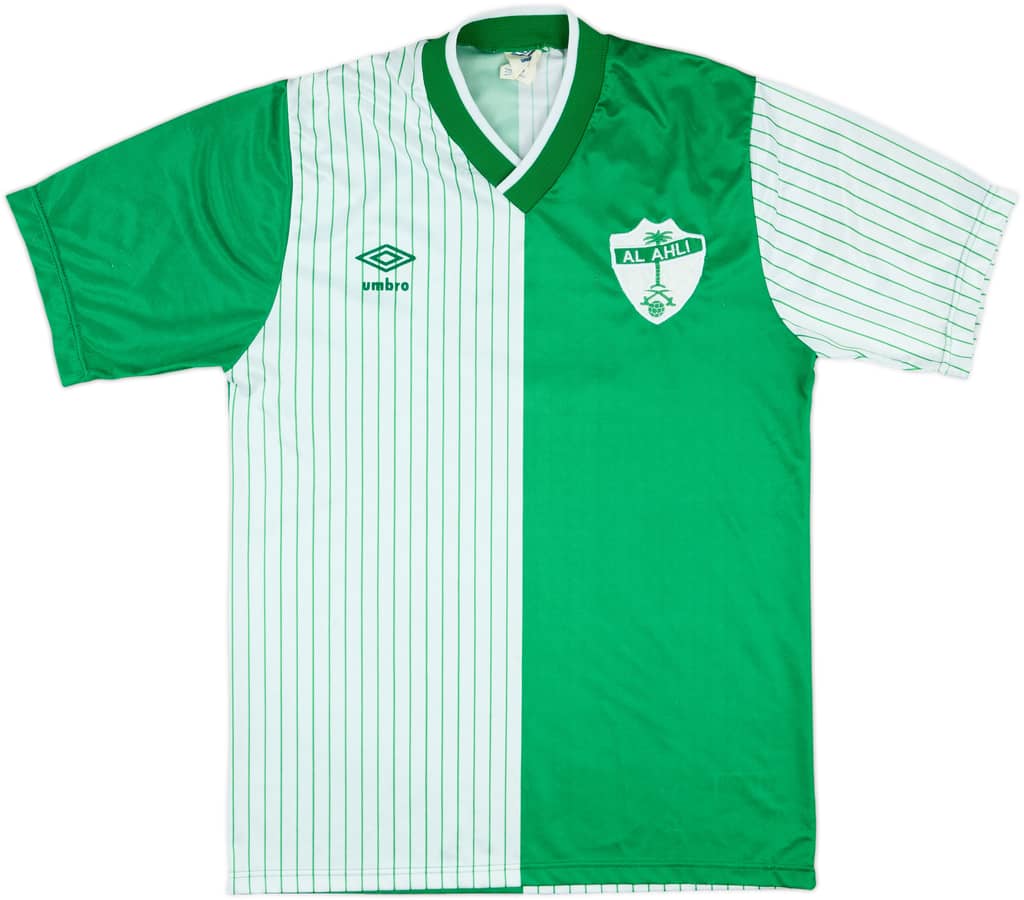 1988-90 Al Ahli Saudi Match Issue Home Shirt #21