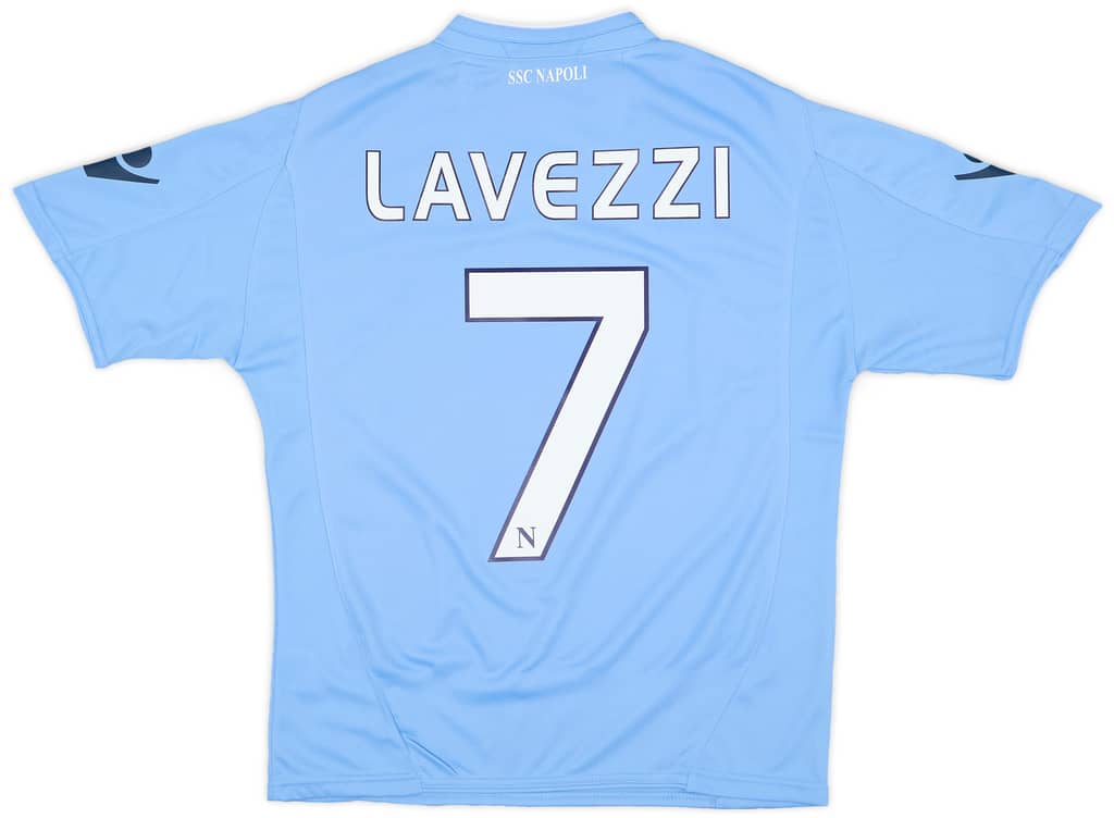 2009-10 Napoli Basic Home Shirt Lavezzi #7 (XS)