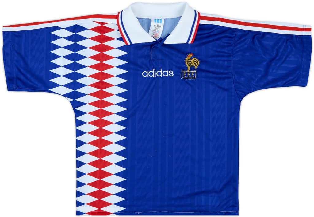 1994-96 France Home Shirt - 8/10 - (XS)