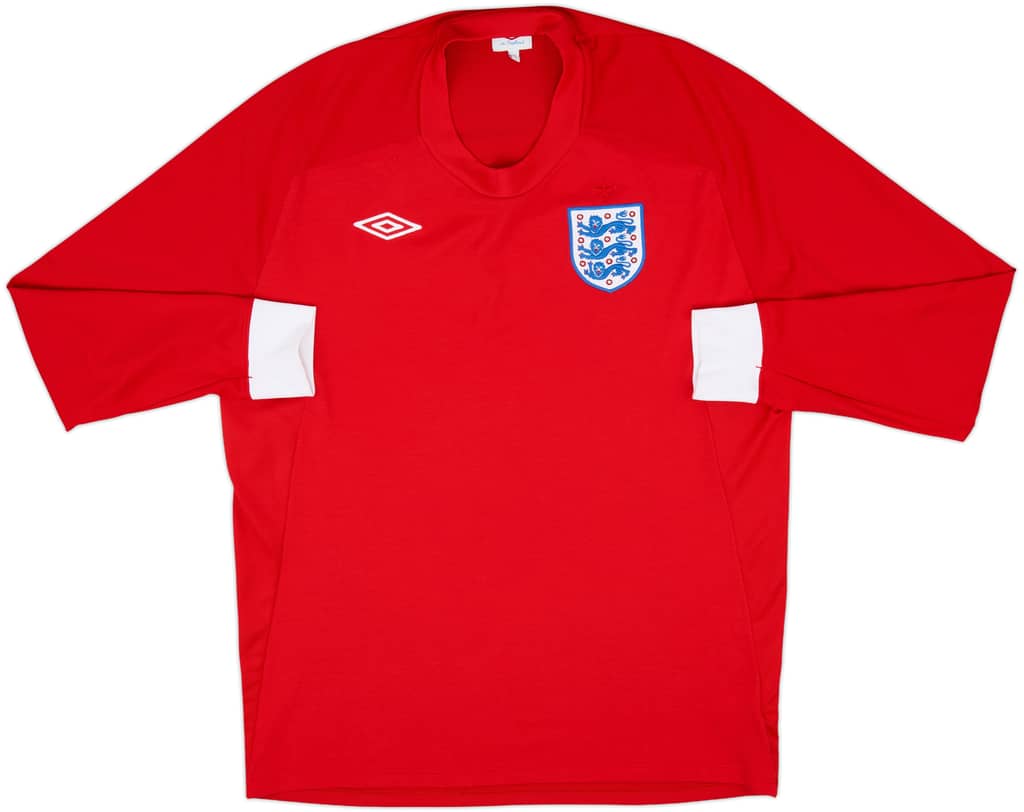 2010-11 England Away L/S Shirt - 10/10 - (L)