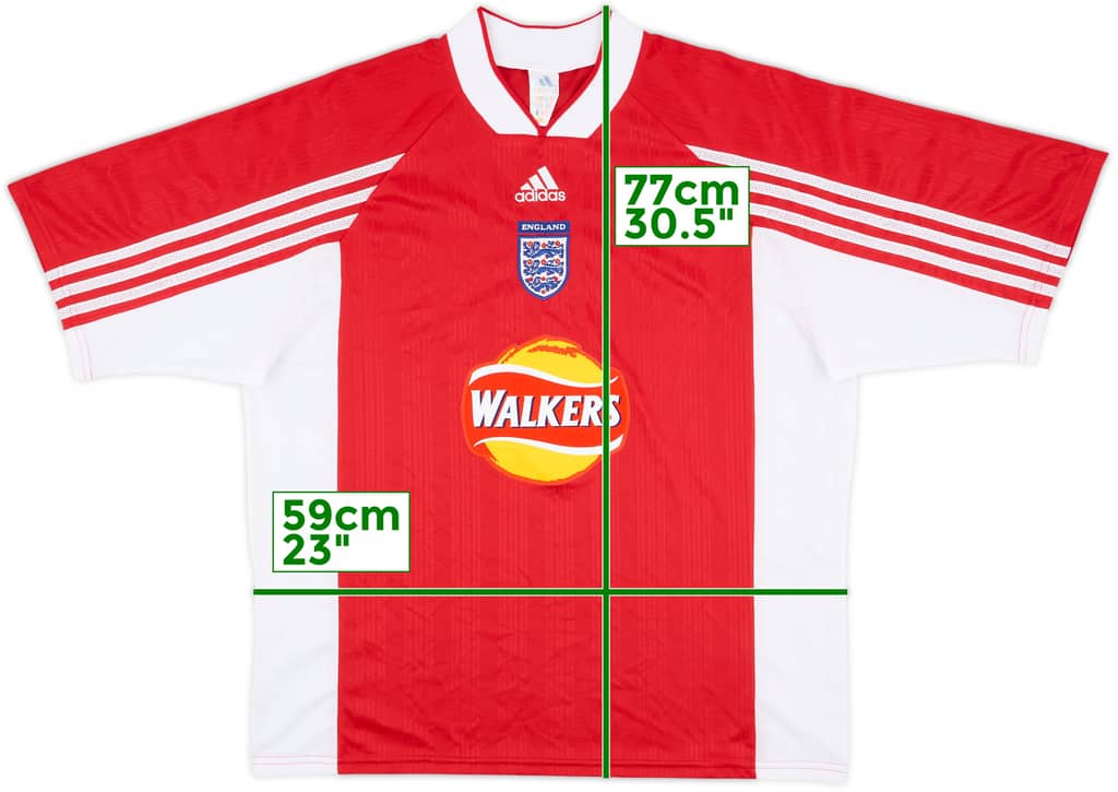 1995-96 England Schoolboys Away Shirt - 9/10 - (L)