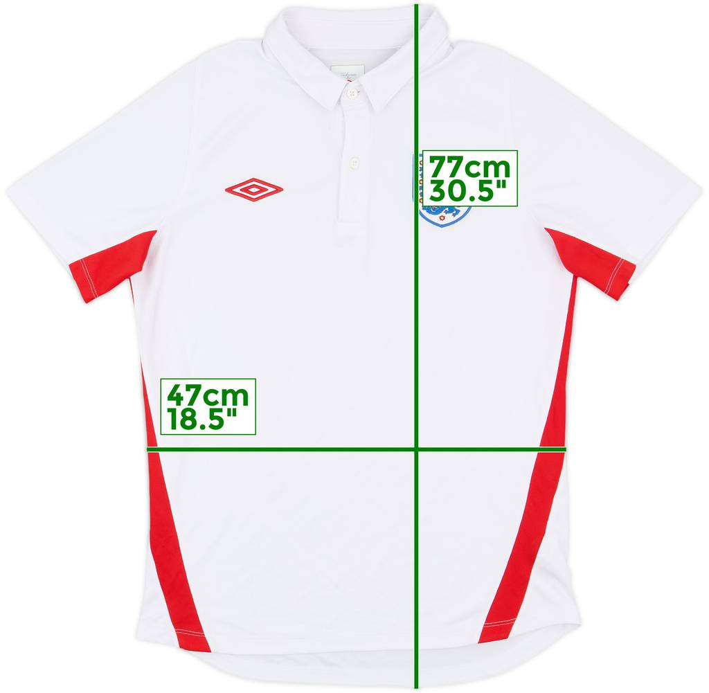 2009-10 England Umbro Polo Shirt - 9/10 - (M)