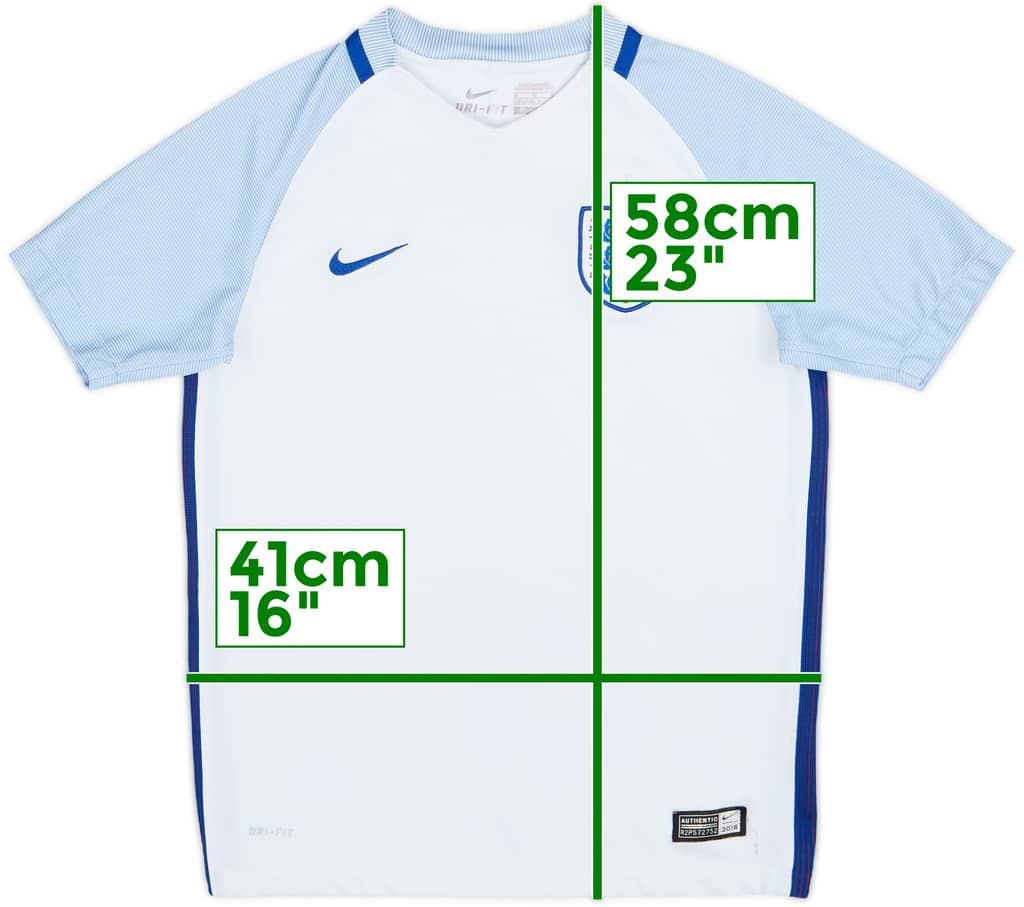 2016-17 England Home Shirt - 6/10 - (M.Boys)