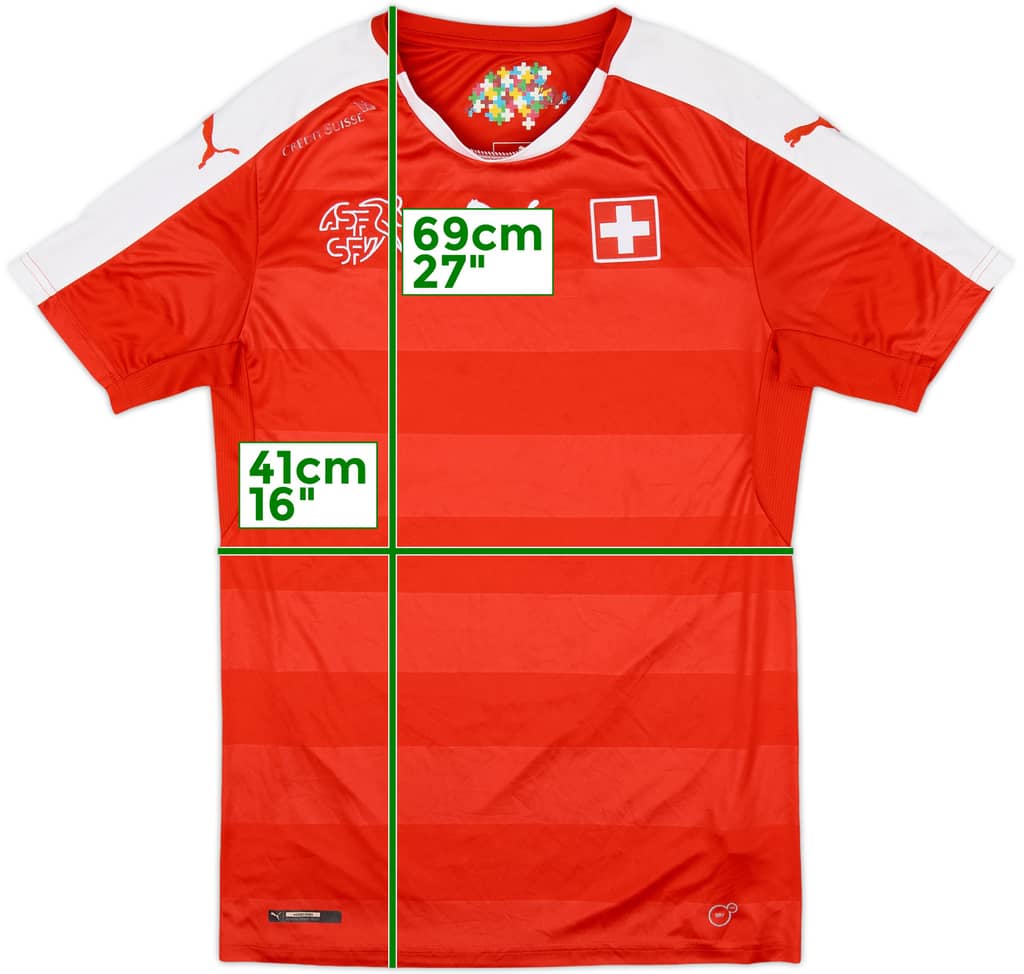 2016-17 Switzerland Home Shirt - 7/10 - (S)