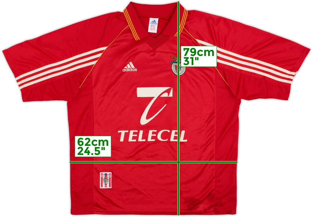 1998-99 Benfica Home Shirt - 6/10 - (XL)