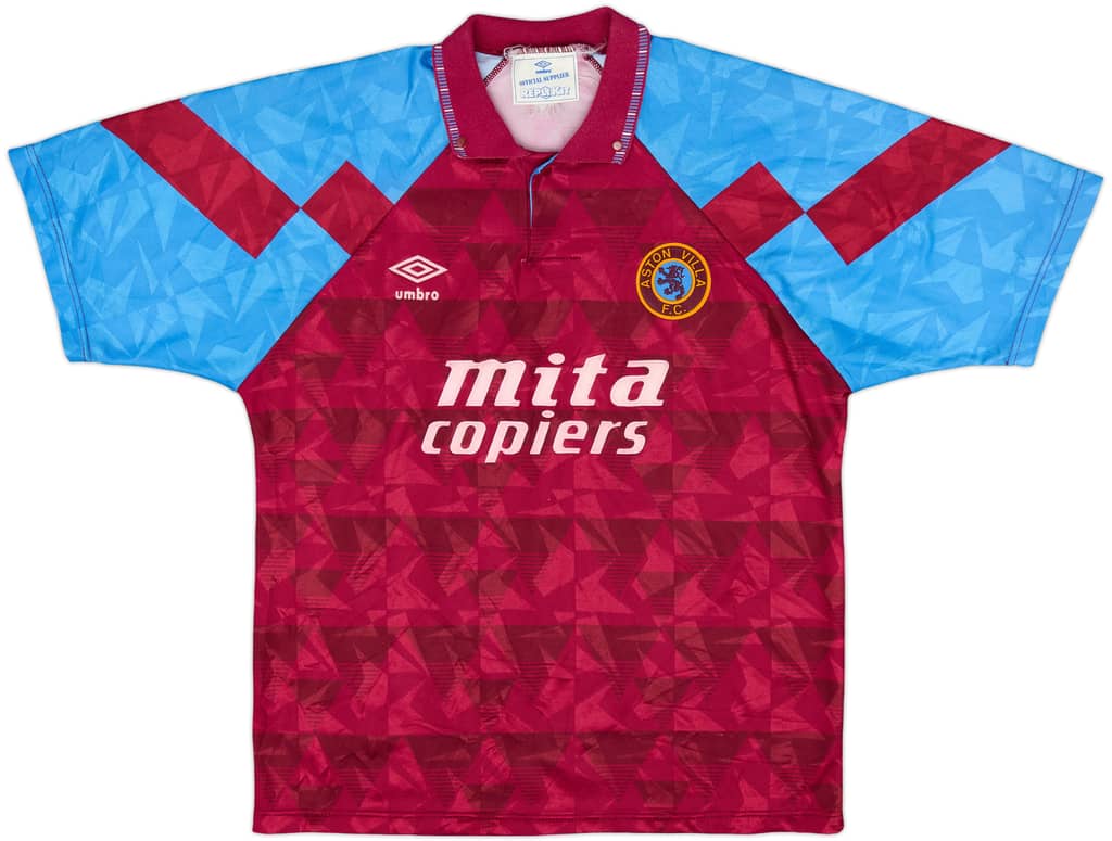 1990-92 Aston Villa Home Shirt - 8/10 - (M)