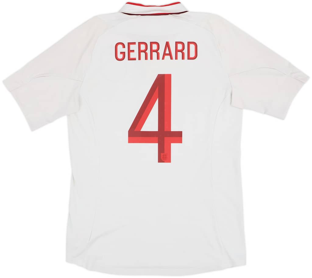 2012-13 England Home Shirt Gerrard #4 - 5/10 - (M)