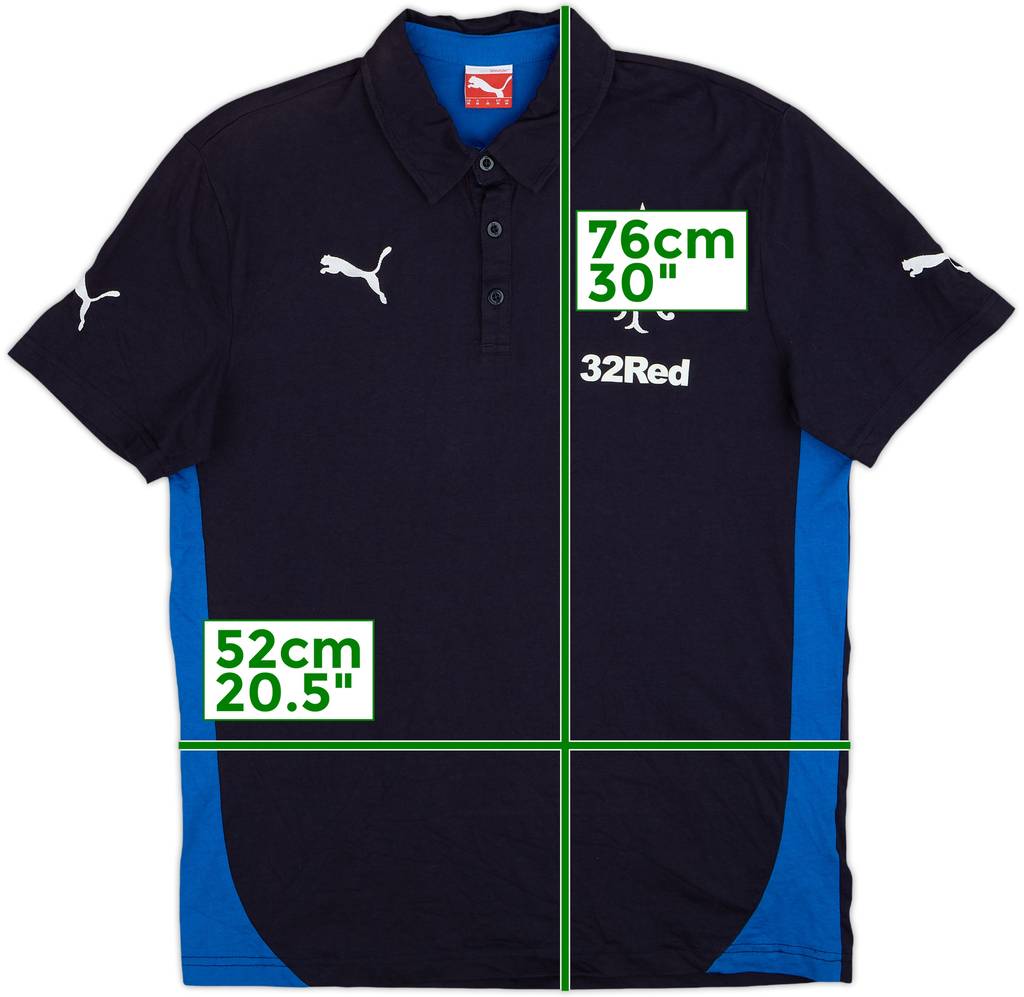 2013-14 Rangers Puma Polo Shirt - 8/10 - (M)